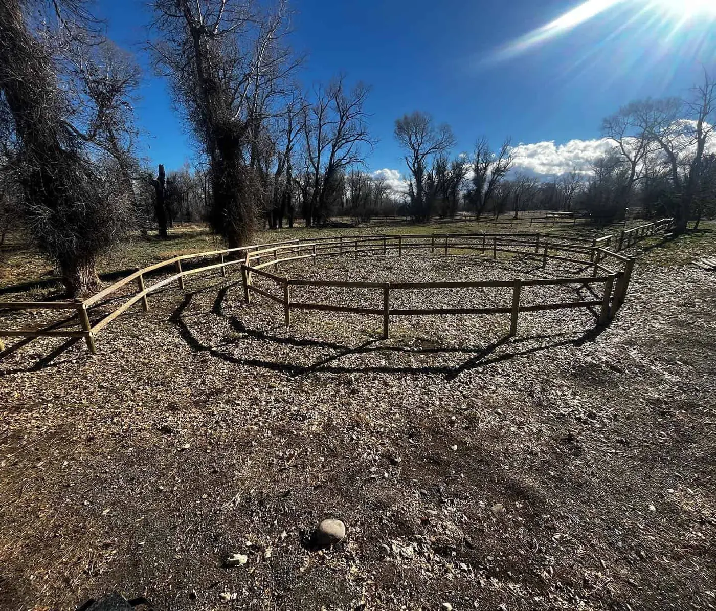 Brush clearing equipment working on a Montana ranch