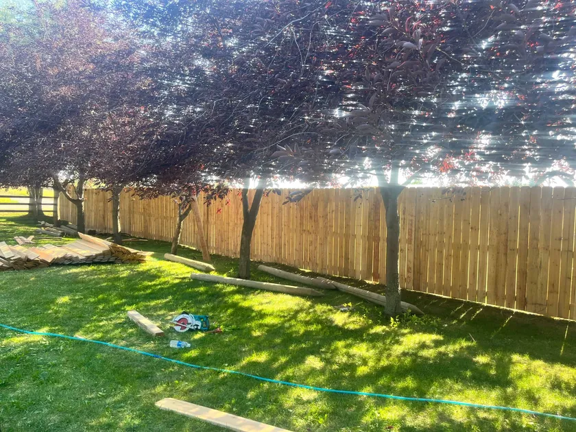 Cedar Privacy Fence project by Montana Ranch & Land in Southwest Montana — photo 2