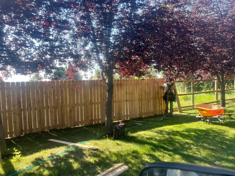 Cedar Privacy Fence, by Montana Ranch & Land Improvement Service