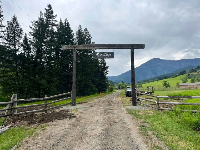 Log Archways project by Montana Ranch & Land in Southwest Montana — photo 4