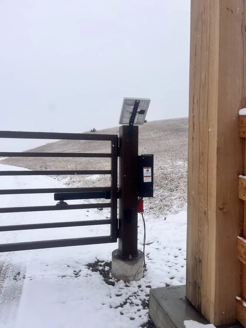 Automatic Ranch Gates & Custom Entrance Archways project by Montana Ranch & Land in Southwest Montana — photo 2