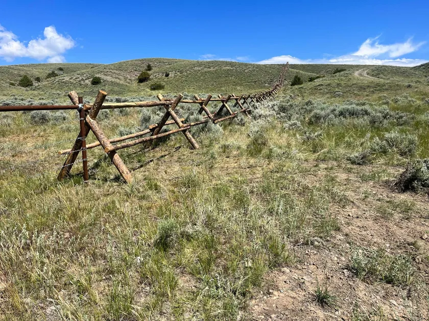 Bark-On Jackleg Fence project by Montana Ranch & Land in Southwest Montana — photo 1