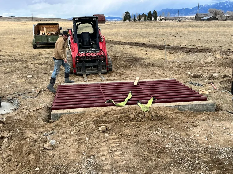 Cattle Guard Install, by Montana Ranch & Land Improvement Service