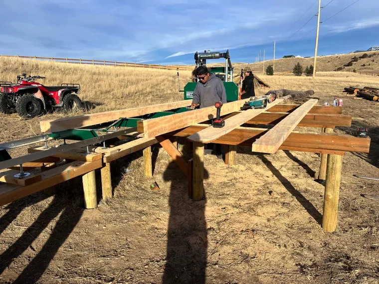 Custom Sawmilling, by Montana Ranch & Land Improvement Service