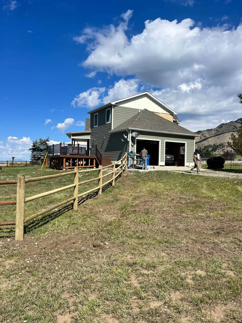 Dowel Rail Fence project by Montana Ranch & Land in Southwest Montana — photo 1