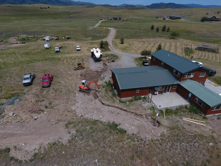 Excavation for Utilities project by Montana Ranch & Land in Southwest Montana — photo 1