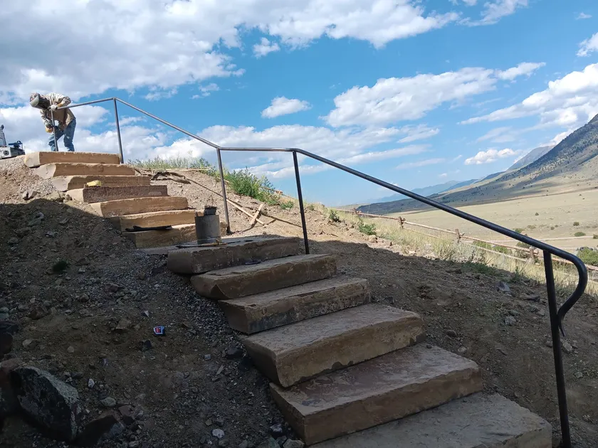 Paver & Flagstone Staircases project by Montana Ranch & Land in Southwest Montana — photo 3
