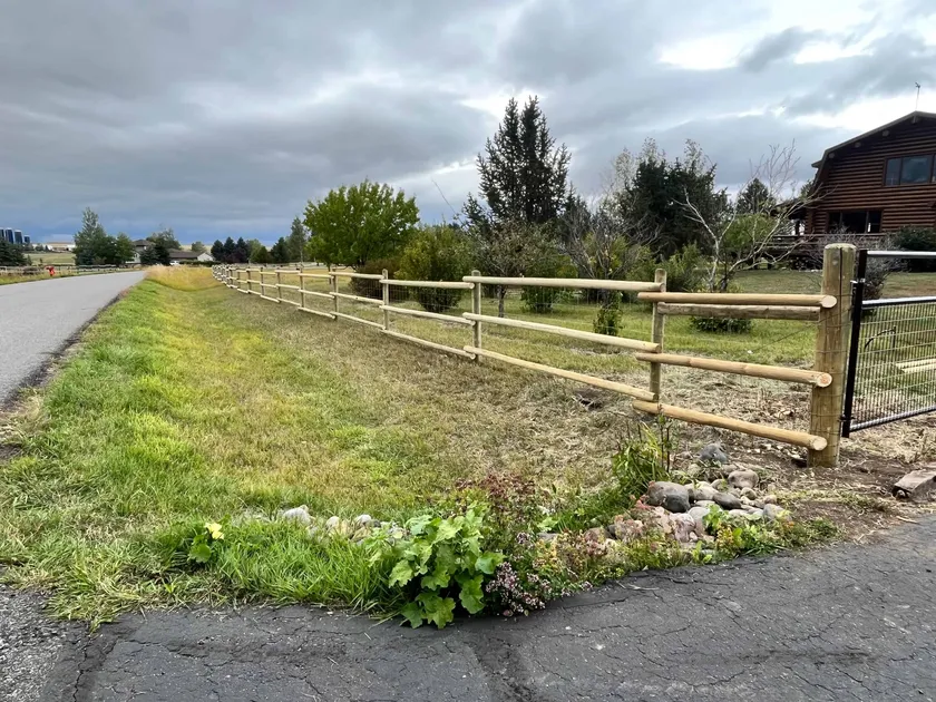 Round Rail Fence project by Montana Ranch & Land in Southwest Montana — photo 3