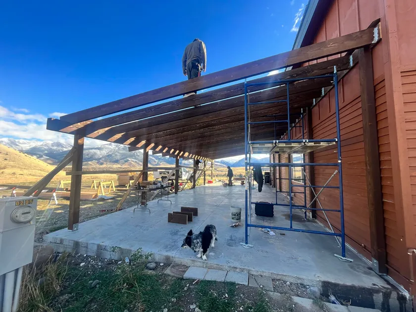 Lean-To Structure Additions project by Montana Ranch & Land in Southwest Montana — photo 1