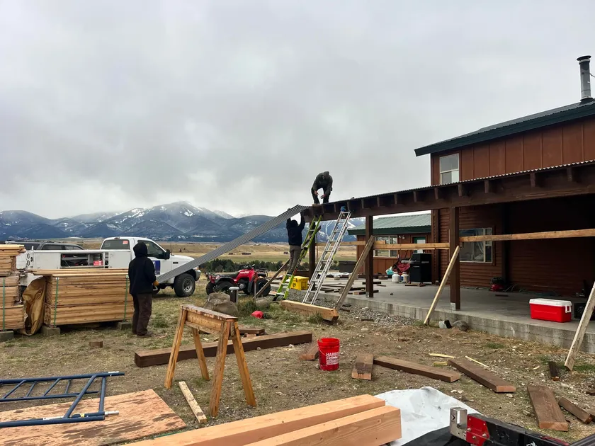 Lean-To Structure Additions project by Montana Ranch & Land in Southwest Montana — photo 2