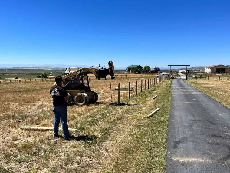 Post Pounding, by Montana Ranch & Land Improvement Service