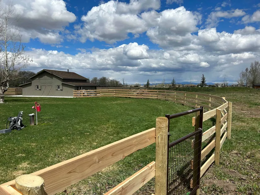 Ranch Board Fence project by Montana Ranch & Land in Southwest Montana — photo 1