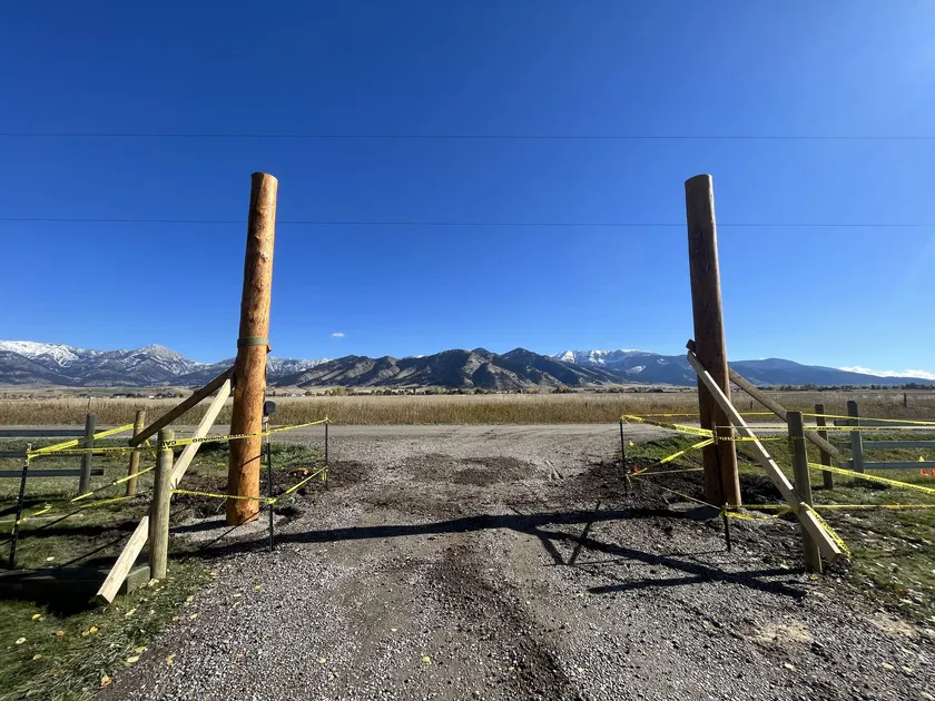 Log Archways project by Montana Ranch & Land in Southwest Montana — photo 2