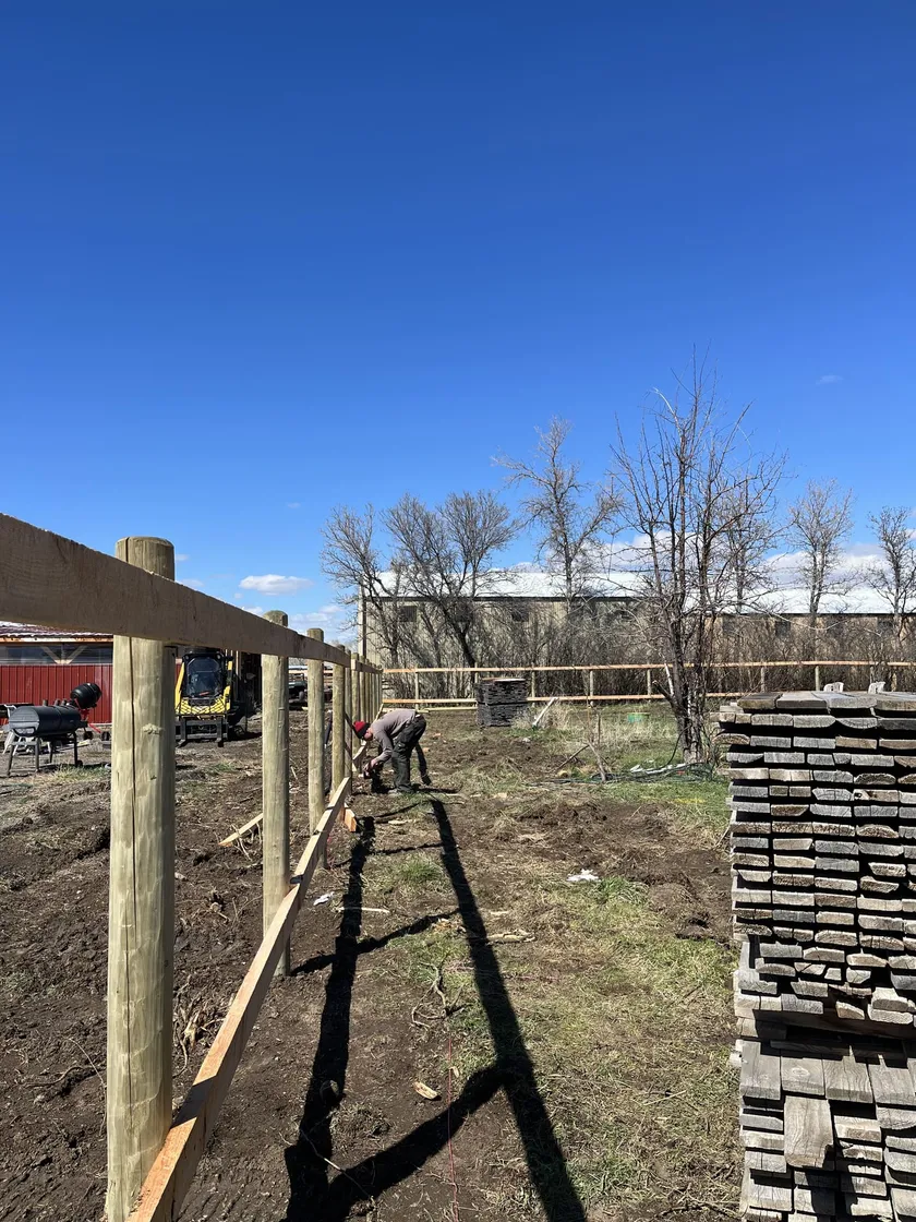 Cedar Privacy Fence project by Montana Ranch & Land in Southwest Montana — photo 3