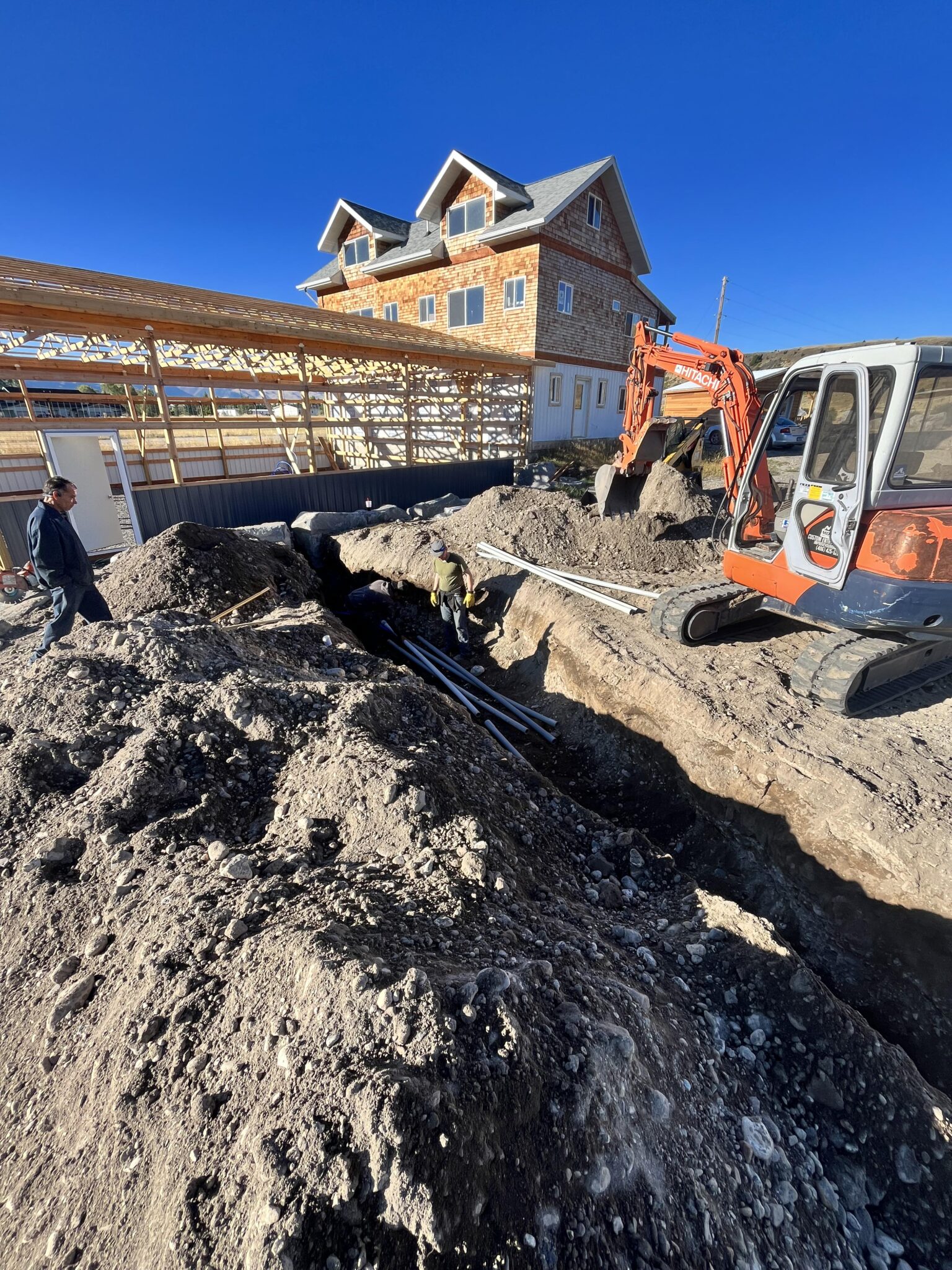Excavation for Utilities Services - Montana Ranch & Land Improvement ...